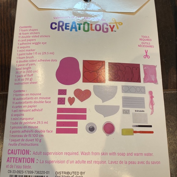 ✨8/$10. NWT. Valentine mail box kit with mailbox. - Picture 5 of 5